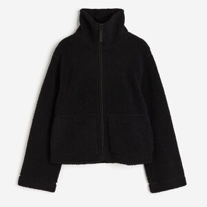 Women's Black H&M Teddy Fleece Jacket